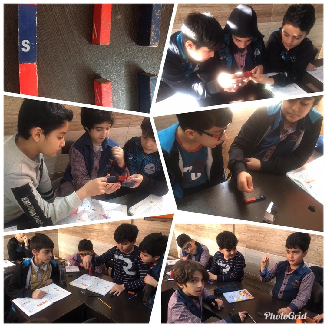 (چگونگی جذب و دفع آهن ربا)