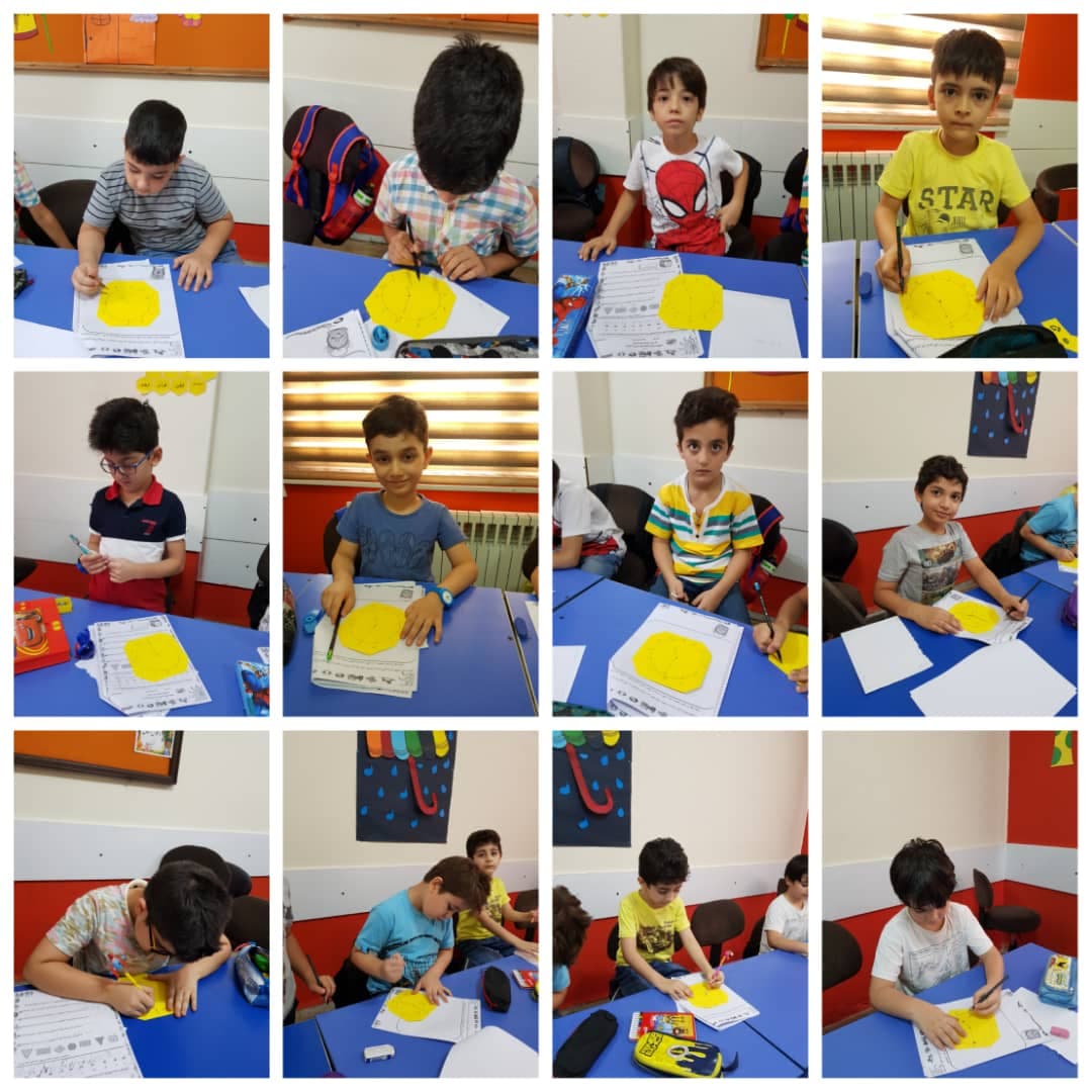درست کردن ساعت و رسم کردن عقربه ها در کلاس دوم اورانوس