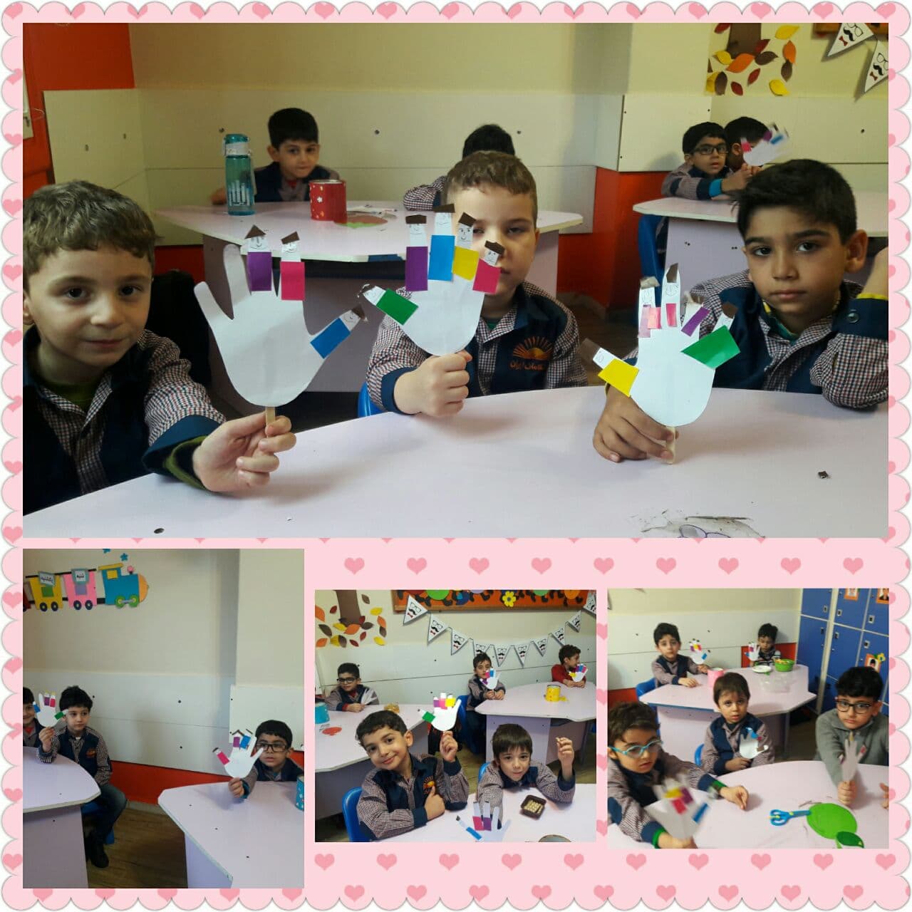 کاردستی جالب اعضای خانواده توسط نوگلان خزر